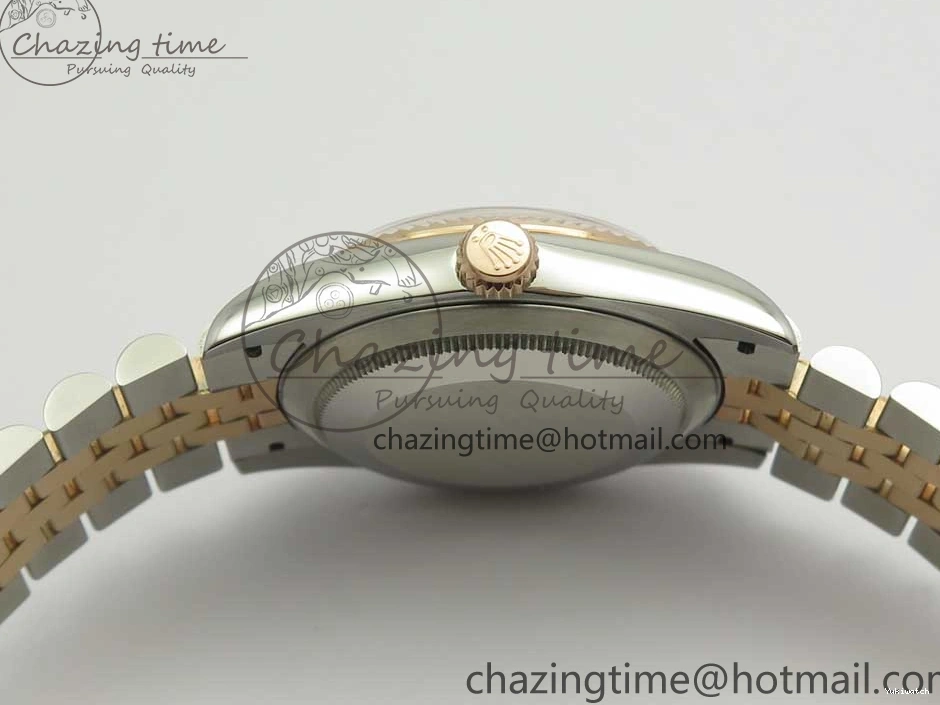 Black 904 36mm Jubilee Wrapped RG Bracelet 116231 GMF SS SS RG DateJust on Dial Diam A2836 Wrapped 0313